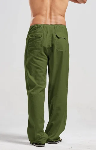 Vista 3 de utcoco Qiuse - Pantalones de playa con cintura elástica para hombre