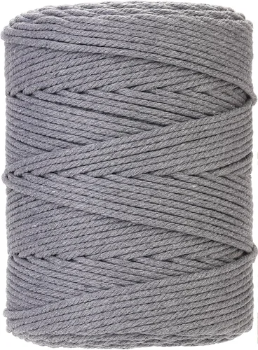 Vista 43 de Cuerda de macramé de 2 mm x 349 metros de cuerda de algodón natural para macramé, cuerda de macramé de color, cuerda de algodón suave, suministros