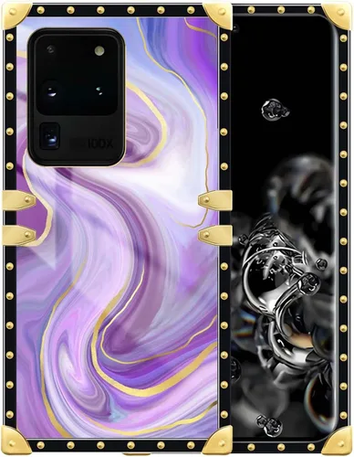 Vista 122 de Funda compatible con Samsung Galaxy S10 4G, TPU suave de lujo y parte trasera de policarbonato duro para niñas y mujeres, funda protectora a prueba