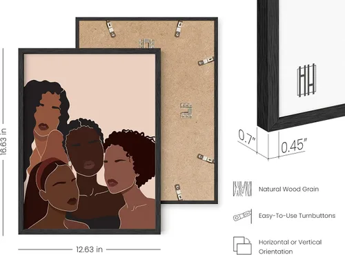 Vista 3 de HAUS AND HUES Arte de pared de mujeres afroamericanas, pinturas artísticas negras, decoración de arte africano, póster de collage de mujeres negras