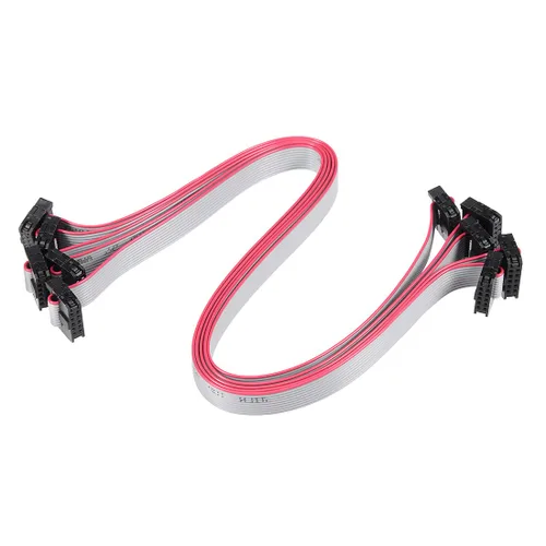 Vista 11 de uxcell IDC 6 pines conector plano cinta cable hembra longitud 11.8 in 0.079 in paso, 5pcs