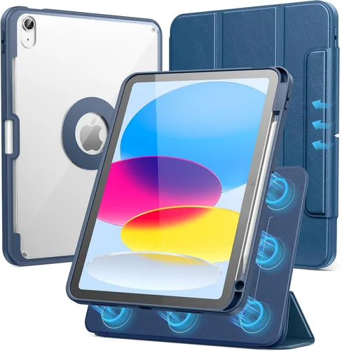 Vista 12 de SPARIN Funda para iPad mini 7 A17 Pro 2024/iPad Mini 6 2021 de 8.3 pulgadas, cubierta magnética desmontable, soporte vertical/horizontal con soporte
