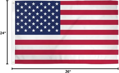 Vista 2 de Bandera de poliéster de EE. UU., 2 por 3 pies