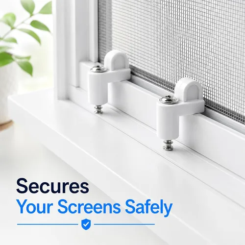Vista 5 de Paquete de 12 clips para ventana con tornillos de 3/8 pulgadas