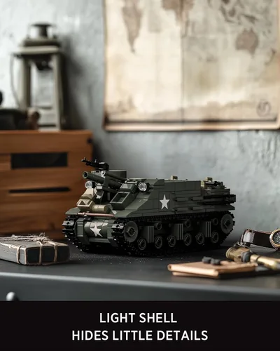 Vista 2 de Nifeliz Conjunto de construcción de tanque Sacerdote M7, serie militar