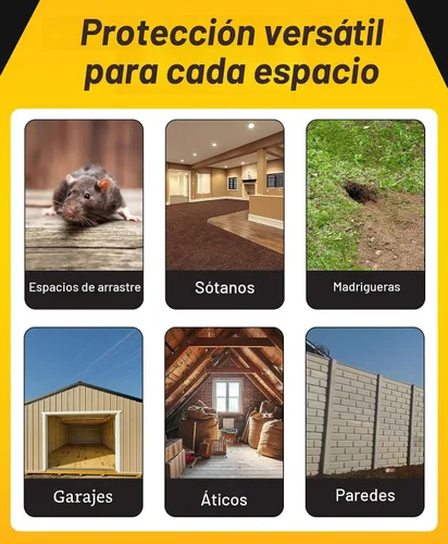 Vista 5 de Kaput Bloques para Ratones, Cebo para Roedores para Ratones y Ratas, Veneno para Topos Warfarina para Uso en Interiores/Perímetro, Mata Roedores