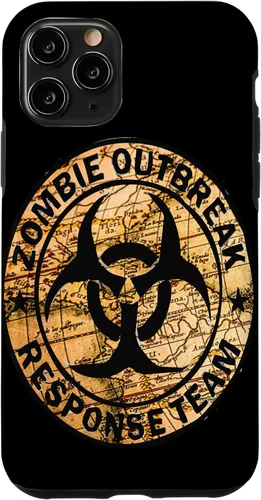 Vista 27 de iPhone 16 Funny Halloween Apocalypse Outbreak Zombie Response Team Case
