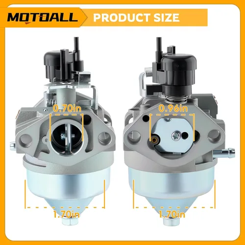 Vista 3 de MOTOALL Carburador 16100-Z1L-854 para motores Honda 16100-Z8B-841 GCV160A0 GCV160LA GCV160LA0 HRR216 con kit de juntas de filtro de aire de bujía