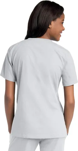 Vista 3 de Landau Urbane Scrubs 9534 - Camiseta cruzada para mujer con doble bolsillo