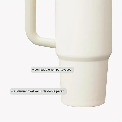 Vista 7 de STANLEY Quencher H2.0 - Vaso de 30 onzas con mango y popote Tapa de 3 posiciones Flowstate Compatible con portavasos para viajes Taza de acero