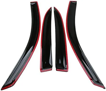 Vista 3 de Deflectores de ventana compatibles con Chevrolet Equinox 2005-2009 protector de deflector de ventana para ventana de sol y lluvia