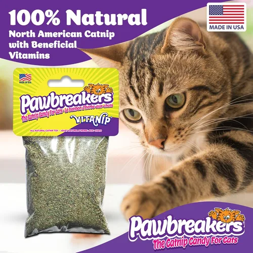 Vista 5 de Pawbreakers® Vitanip® Catnip Cat Treats & Toys - Suplemento nutricional felino Diamond V® - Hierba gatera segura y postbiótica para gatos