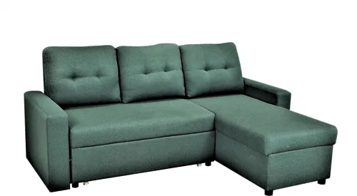 Vista 10 de Container Furniture Direct Sofá cama modular convertible en forma de L, muebles de apartamento elegantes, sofá extraíble de ahorro para espacios