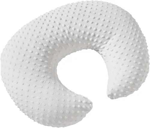 Vista 8 de Funda de almohada de lactancia con lunares, funda de almohada de felpa para lactancia materna Funda para almohada de lactancia, transpirable, Negro