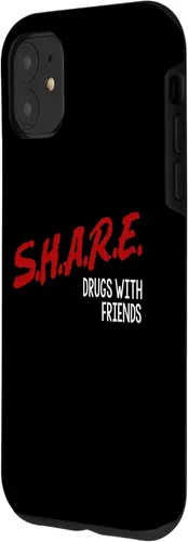 Vista 2 de Funda para iPhone 11 Share, medicamentos con amigos