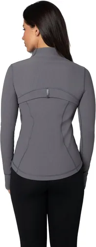 Vista 4 de 90 Degree By Reflex Chaqueta deportiva ligera con cremallera completa para mujer