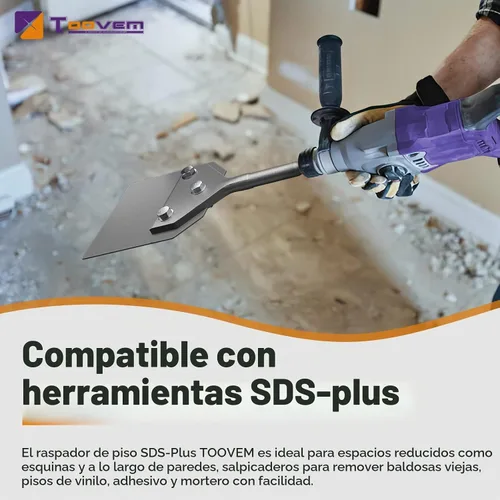 Vista 3 de TOOVEM - Kit de raspador de suelo SDS Plus de 4 pulgadas para martillos rotativos SDS-Plus
