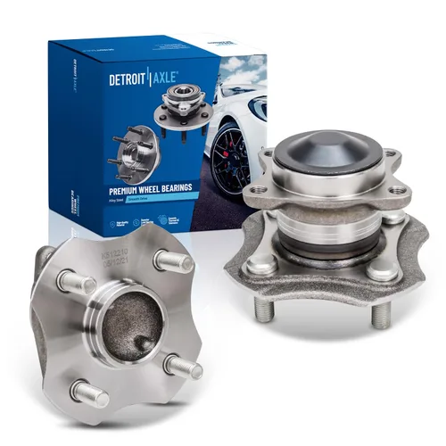 Vista 10 de Detroit Axle - Cojinete de rueda delantera y cojinete de rueda trasera para Honda Civic 1992-2000, Civic Del Sol 1993-1997, 4 lengüetas no ABS 1992