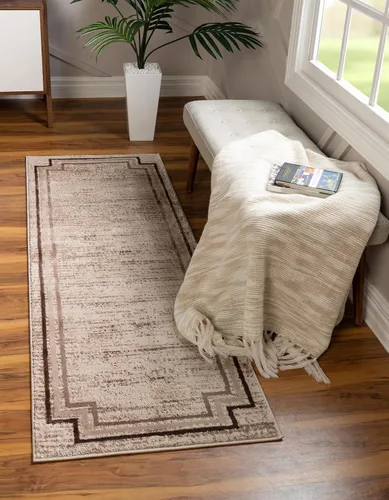Vista 16 de Unique Loom Oasis Collection - Alfombra de área - Fuente (2 pies x 3 pies, rectangular, gris/marfil)