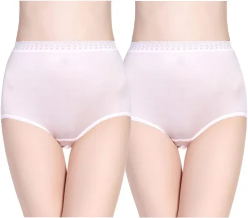 Vista 8 de Forever Angel - Calzones de tiro alto para mujer, 100% seda