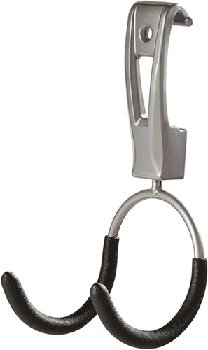 Vista 16 de Rubbermaid FastTrack Rail - Organizador de garaje con gancho multiusos de 50 libras de capacidad, níquel satinado, sistema de almacenamiento montado