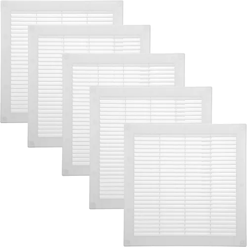 Vista 18 de Vent Systems 3 x 3 pulgadas (dimensiones de apertura) - Cubierta de ventilación de plástico blanco Soffit - Rejilla de ventilación cuadrada plana