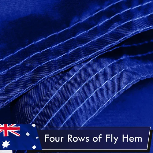 Vista 5 de G128 Bandera de Australia, 3 x 5 pies, serie LiteWeave, impresa en poliéster 100D, bandera de país, colores vibrantes, ojales de latón