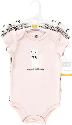 Vista 228 de Hudson Baby baby-girls Cotton Bodysuits 3-pack