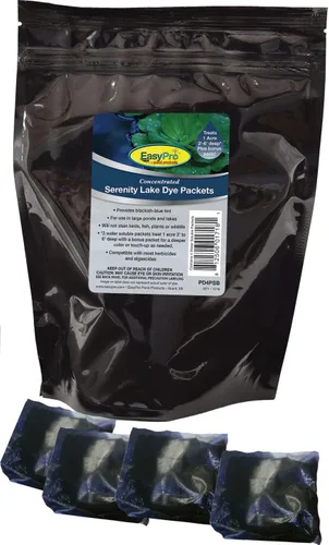 Vista 2 de EasyPro PD4PBK - Tinte en polvo concentrado negro para lagos, proporciona un aspecto "negro reflectante" al agua, 4 paquetes, ideal para lagos