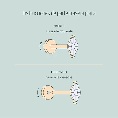 Vista 3 de PAVOI Dainty Flat Back Earrings for Women, 14K Gold Plated CZ Stud Piercing
