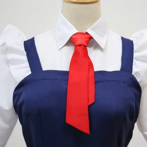 Vista 4 de Miss Kobayashi s Dragon Maid Tohru Cosplay vestido azul