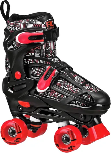 Vista 2 de Roller Derby Falcon 2 en 1 Combo Quad y Patines en línea para niños, tamaño ajustable