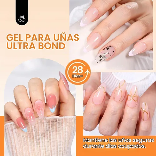 Vista 2 de Beetles Solid Nail Glue Gel Hands-Free 20g, for Gel Nail Tips Fake Nails