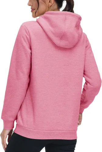 Vista 44 de MAGCOMSEN Sudaderas con capucha para mujer, con forro de sherpa, de vellón, para invierno, cálido, pesado, de algodón, con bolsillo