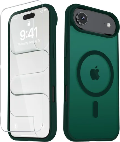 Vista 124 de Funda para Google Pixel 10 Pro XL, cubierta magnética mate, color negro Fit for MagSafe, Screen Protector included, Shockproof Military Grade