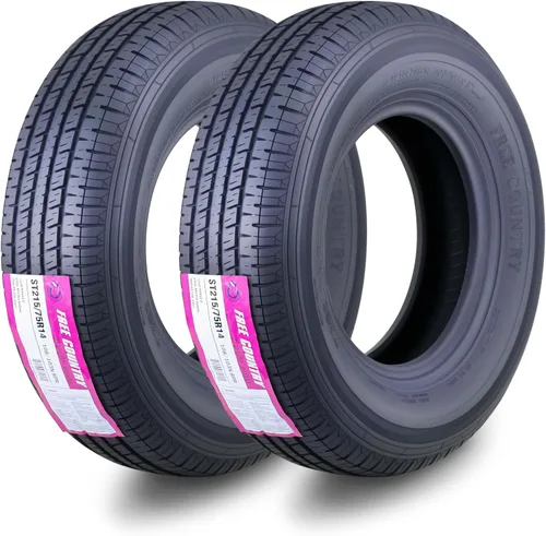 Vista 9 de Free Country GRAND RIDE Juego de 2 neumáticos Premium para remolque ST 175/80R13 de 6 capas, Rango de carga C con protector contra roces Premium