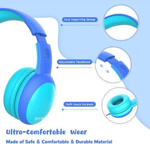Vista 3 de E61V - Auriculares con cable con diseño de orejas de gato