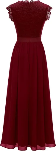 Vista 68 de Dressystar - Vestido de dama de honor, sin mangas, con cuello en V, para fiesta de boda