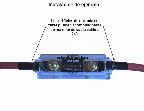 Vista 4 de WindyNation Soporte de fusible ANL + fusible (2 piezas 30A)