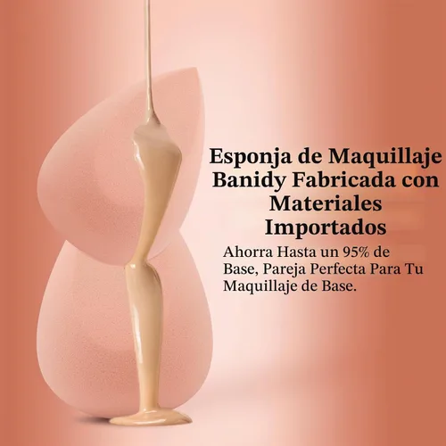 Vista 3 de Juego de esponjas de tocador, esponja mezcladora de belleza con soporte, mezcladora de maquillaje impecable para base, líquido, herramientas