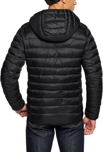 Vista 2 de TSLA - Chaqueta acolchada, ligera y plegable para hombre, ideal para invierno, impermeable