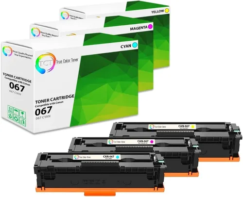 Vista 7 de TCT Paquete de 4 cartuchos de tóner 067, repuesto compatible con Canon 067 5102C001 5101C001 5100C001 5099C001, compatible con impresoras Canon