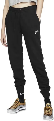 Vista 6 de Nike NSW - Pantalón ajustado de vellón para mujer Negro/Blanco