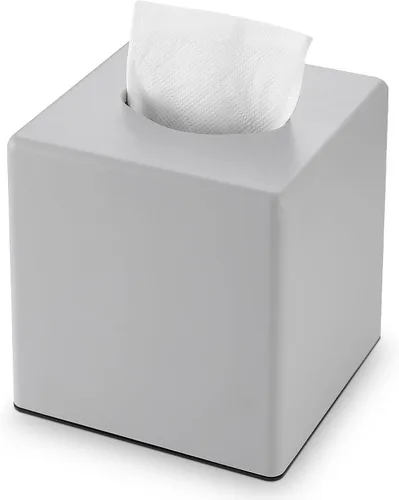 Vista 8 de Y-in Hand Funda para caja de pañuelos, soporte cuadrado para caja de pañuelos faciales, accesorios de almacenamiento para tocador de baño, encimeras