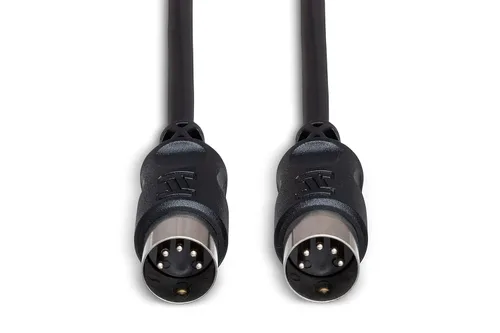 Vista 4 de Cable Hosa MID-301BK MIDI DIN de 5 pines a DIN de 5 pines, 1 pie, Negro