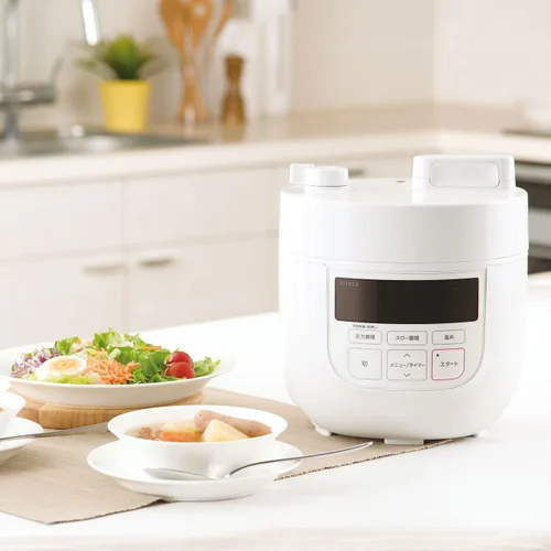 Vista 2 de siroca Olla a presión eléctrica SP-D131(W) (Blanco)【Productos genuinos nacionales de Japón】