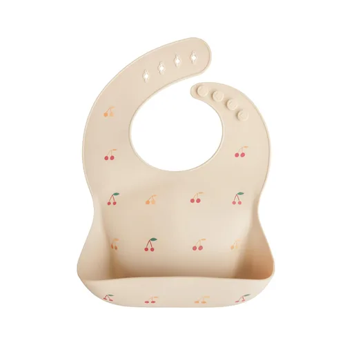 Vista 57 de Mushie - Babero de silicona para bebé, ajustable y resistente al agua (abejas) De 4 a 24 meses, lavable a máquina, correa ajustable