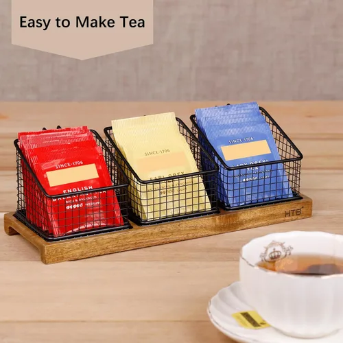 Vista 8 de HTB Acacia Wood Tea Bag Holder