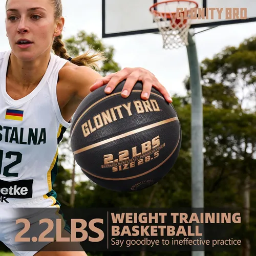 Vista 3 de Baloncesto con peso, color gris, 28.5 pulgadas/29.5 pulgadas, 2.2 libras/3 libras, antideslizante, para exteriores e interiores, para driblar