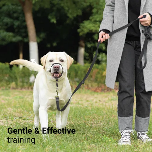 Vista 5 de SVD.PET Collar de cabeza de perro sin tirones para paseos más fáciles, protector a prueba de mordeduras para aumentar la comodidad, diseño simple